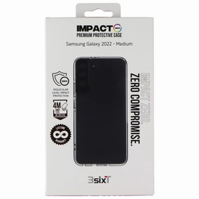 3SIXT Impact Zero Protective Case for Samsung Galaxy (S22 ) - Clear Minimal Detail Texture Scratch Barrier