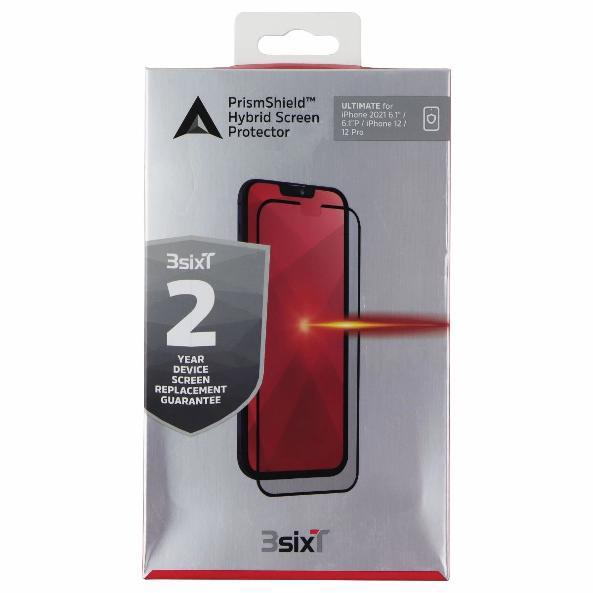 3SIXT PrismShield Hybrid Screen Protector for iPhone 13/13 Pro/12 Pro (Ultimate) Screen Care Max reliable phone gear