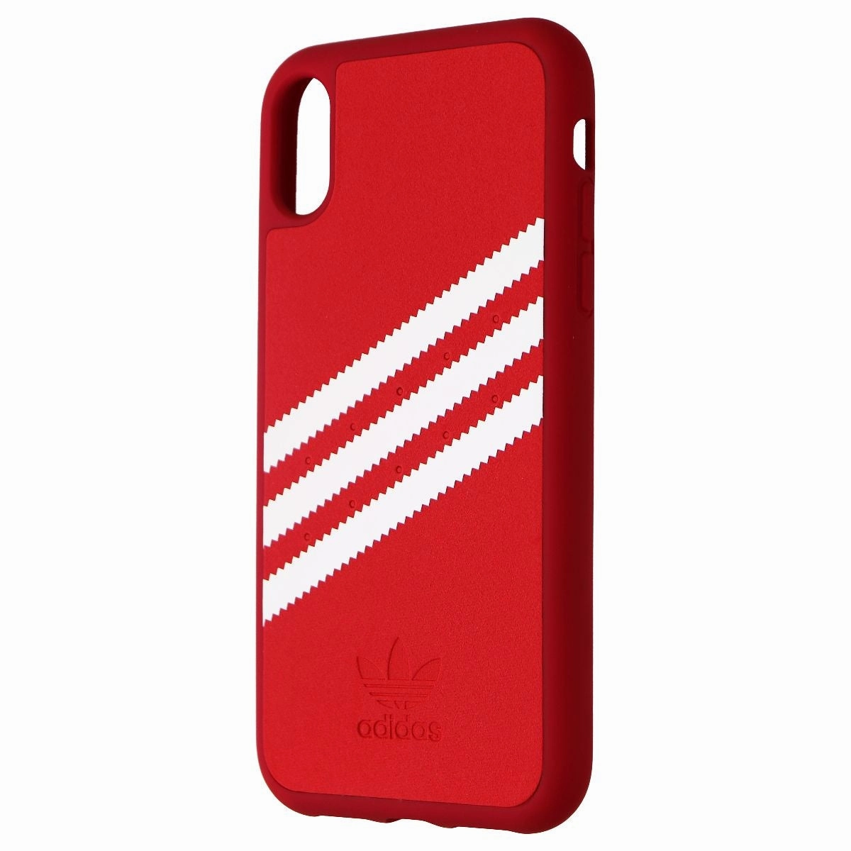 Adidas 3-Strips Snap Case for Apple iPhone XR Smartphones - Red/White Stripe Vivid Design Texture Slim Texture