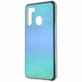 MyBat Premium Case for Samsung Galaxy A21 - Blue Sparkle Futuristic style