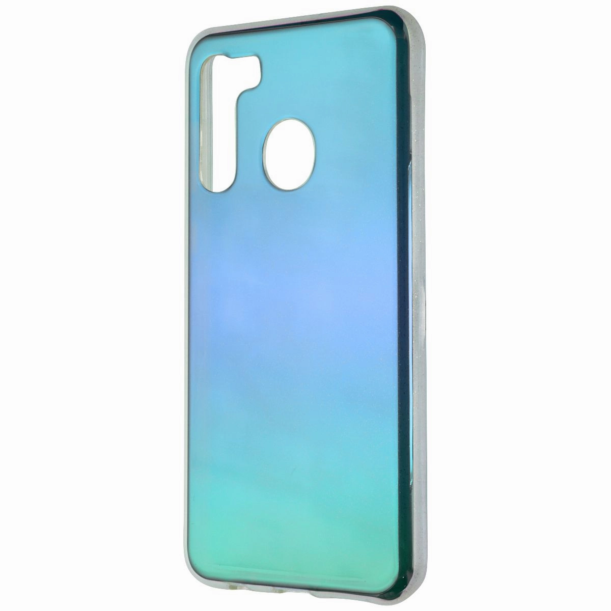 MyBat Premium Case for Samsung Galaxy A21 - Blue Sparkle Futuristic style