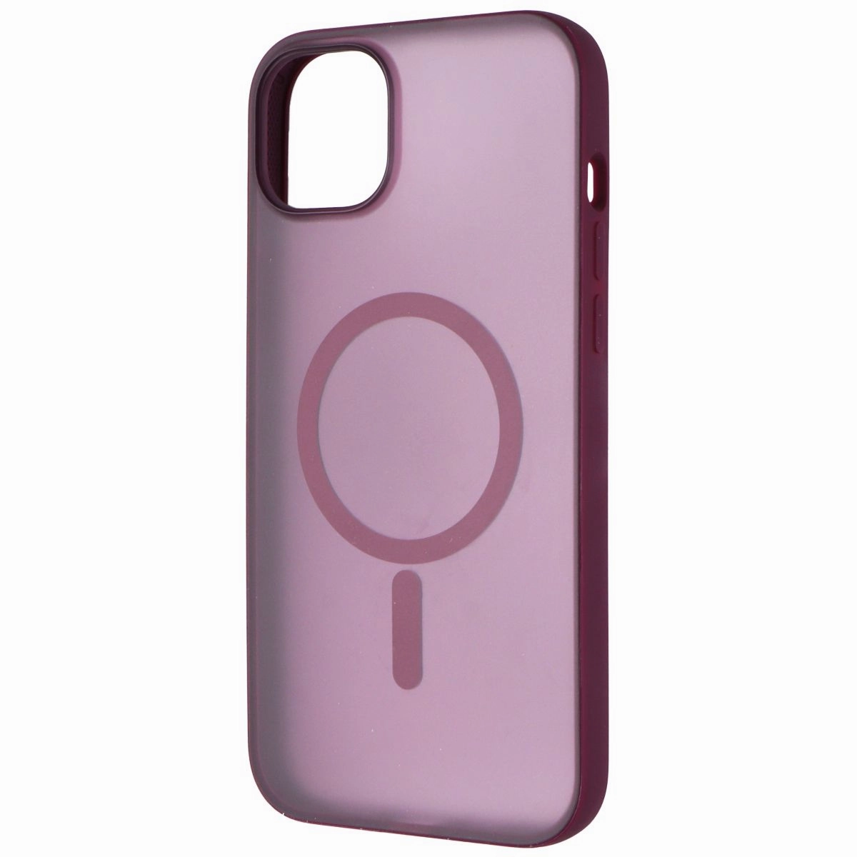 Matte Texture Surface Verizon Slim Sustainable Case with MagSafe for iPhone 14 Plus - Zinfandel (Pink)