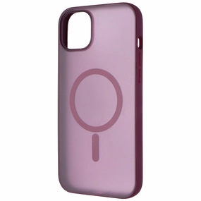 Matte Texture Surface Verizon Slim Sustainable Case with MagSafe for iPhone 14 Plus - Zinfandel (Pink)