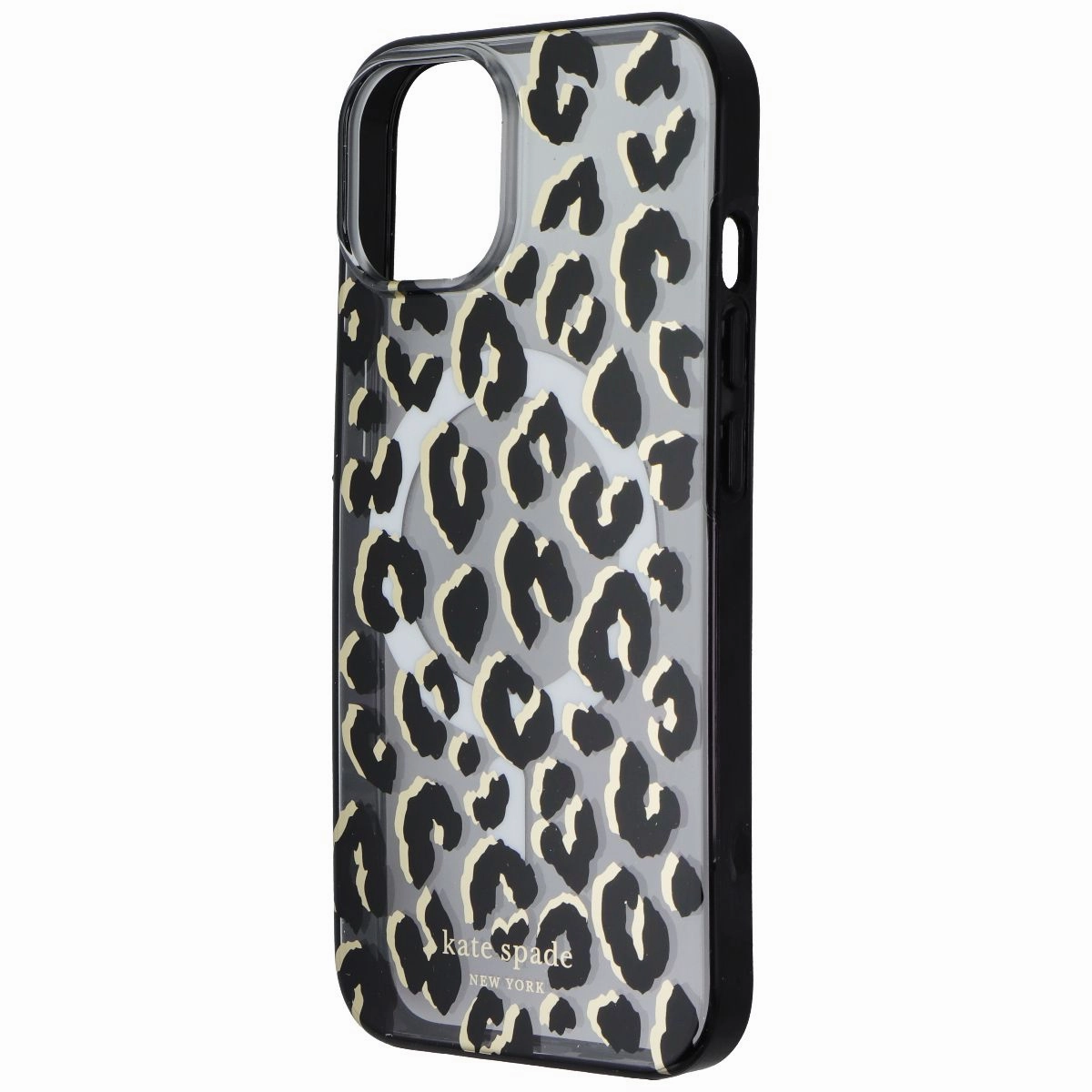 Kate Spade Protective Hardshell for MagSafe for Apple iPhone 14 - City Leopard Protective Pattern Texture custom design