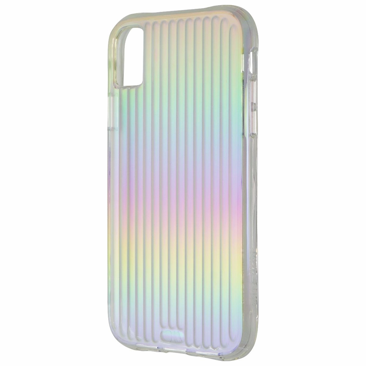 Case-Mate Tough Groove Series Hard Case for Apple iPhone XR - Iridescent Minimal Feel