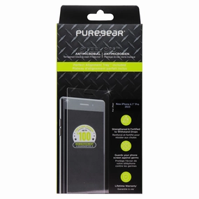 PureGear Steel 360 Tempered Glass Screen Protector for iPhone 15 Pro - Clear Phone Tech Protective Guard