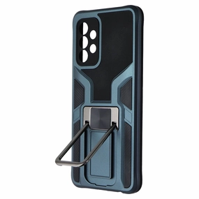 MyBat Rugged Kickstand Case for Samsung Galaxy A52 5G - Dark Teal/Black Soft Pattern Layer High Quality