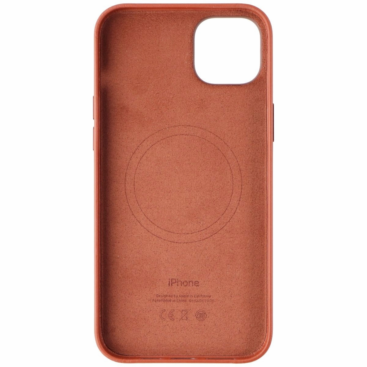 Apple Leather Case for  MagSafe for iPhone 14 Plus - Umber Travel Friendly