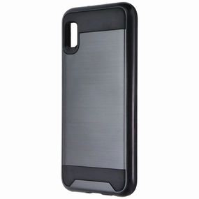 Asmyna Dual Layer Case for Samsung Galaxy A10e - Black Elegant Touch