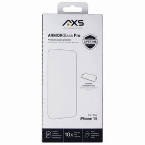 Axessorize ArmorGlass Pro Screen Protector for Apple iPhone 15 anti dust glass