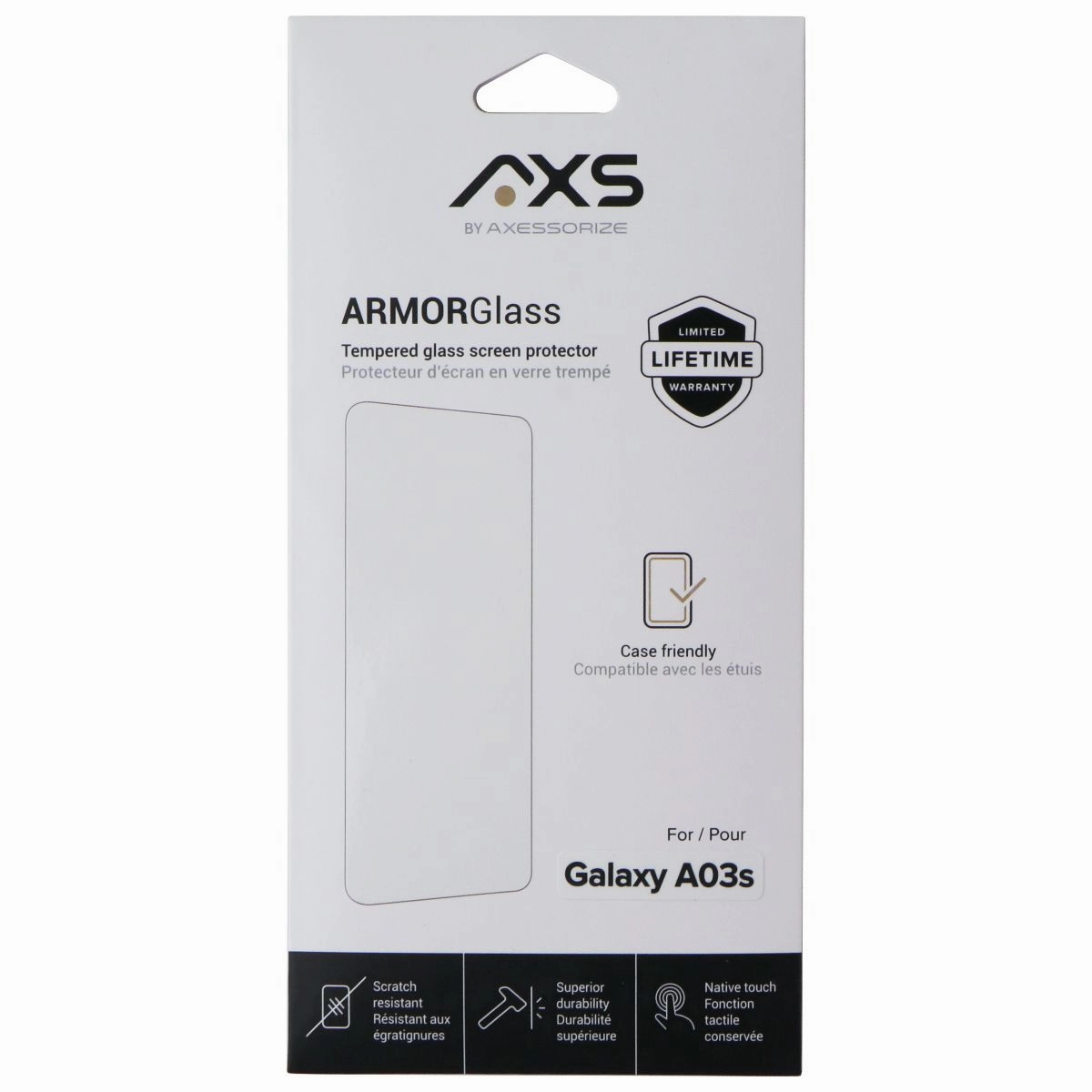 Screen Guard Pro Axessorize ArmorGlass Screen Protector for Samsung Galaxy A03S