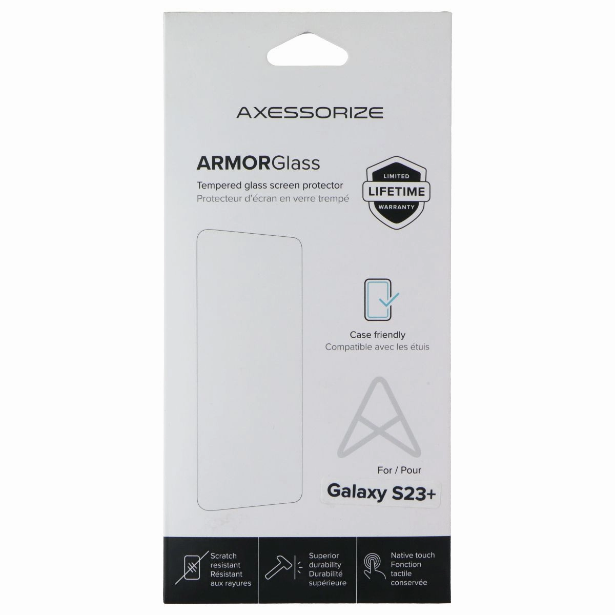 Phone Armor Axessorize ArmorGlass Tempered Glass for Samsung Galaxy S23 