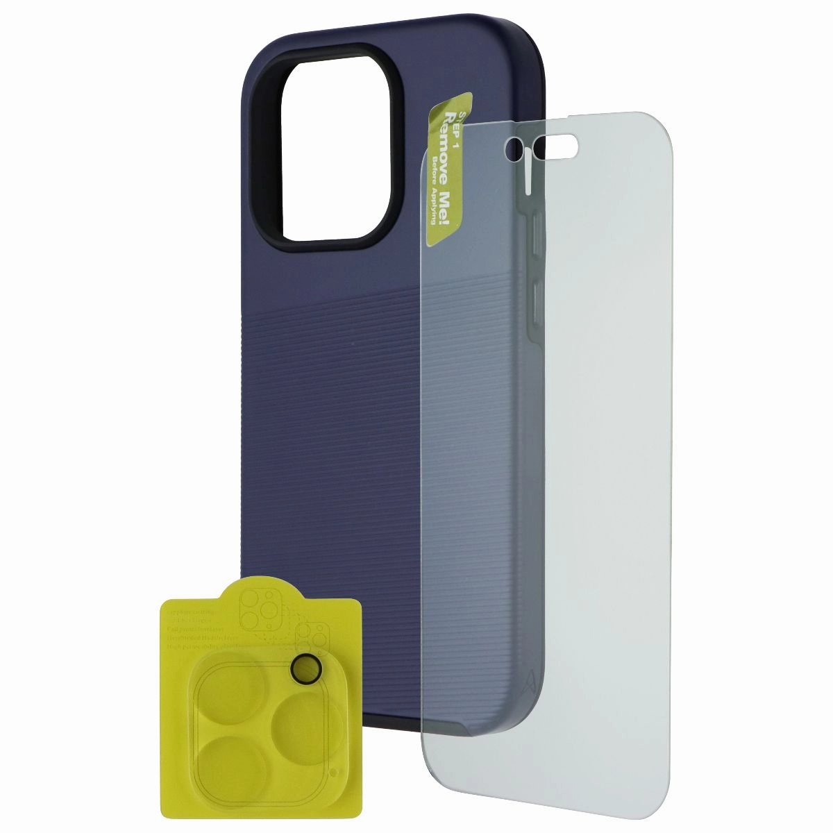 Shock absorption Scratch Proof AXS PROTech Plus Case   ARMORGlass Protection Pack for iPhone 14 Pro - Blue