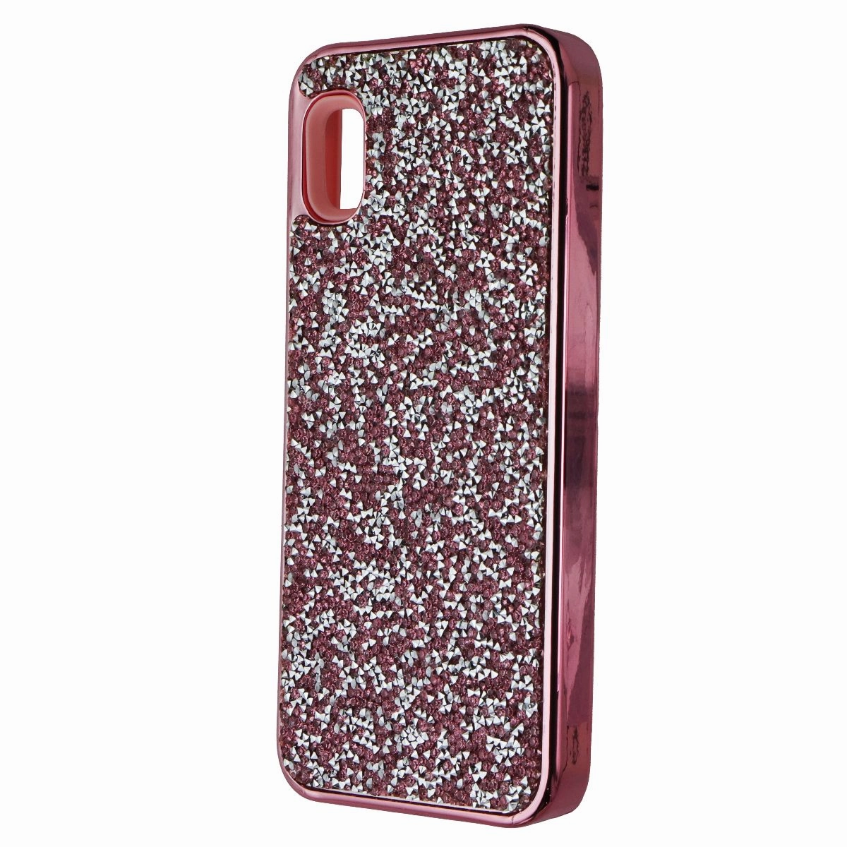 Anti Shock MyBat Encrusted Rhinestones Hybrid Case for Samsung Galaxy A10e - Pink Glitter