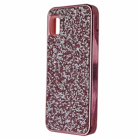 Anti Shock MyBat Encrusted Rhinestones Hybrid Case for Samsung Galaxy A10e - Pink Glitter