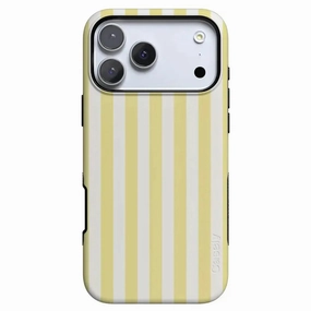 Butter Yellow Stripes | Sunday Best Case Glossy Texture Layer Everyday Look