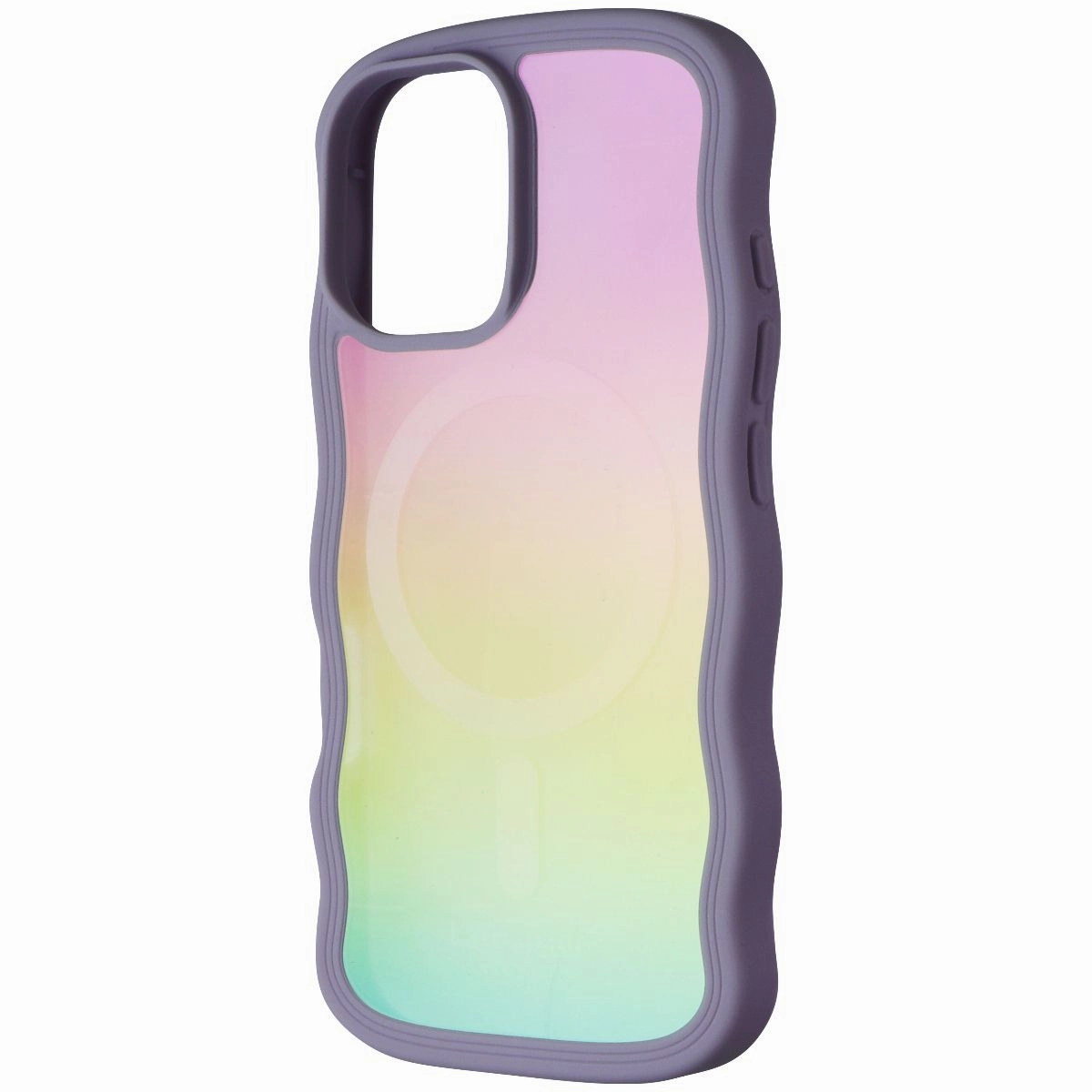 Durable Finish Layer Kate Spade Wavy Series Case for MagSafe for Apple iPhone 16 - Opal Iridescent