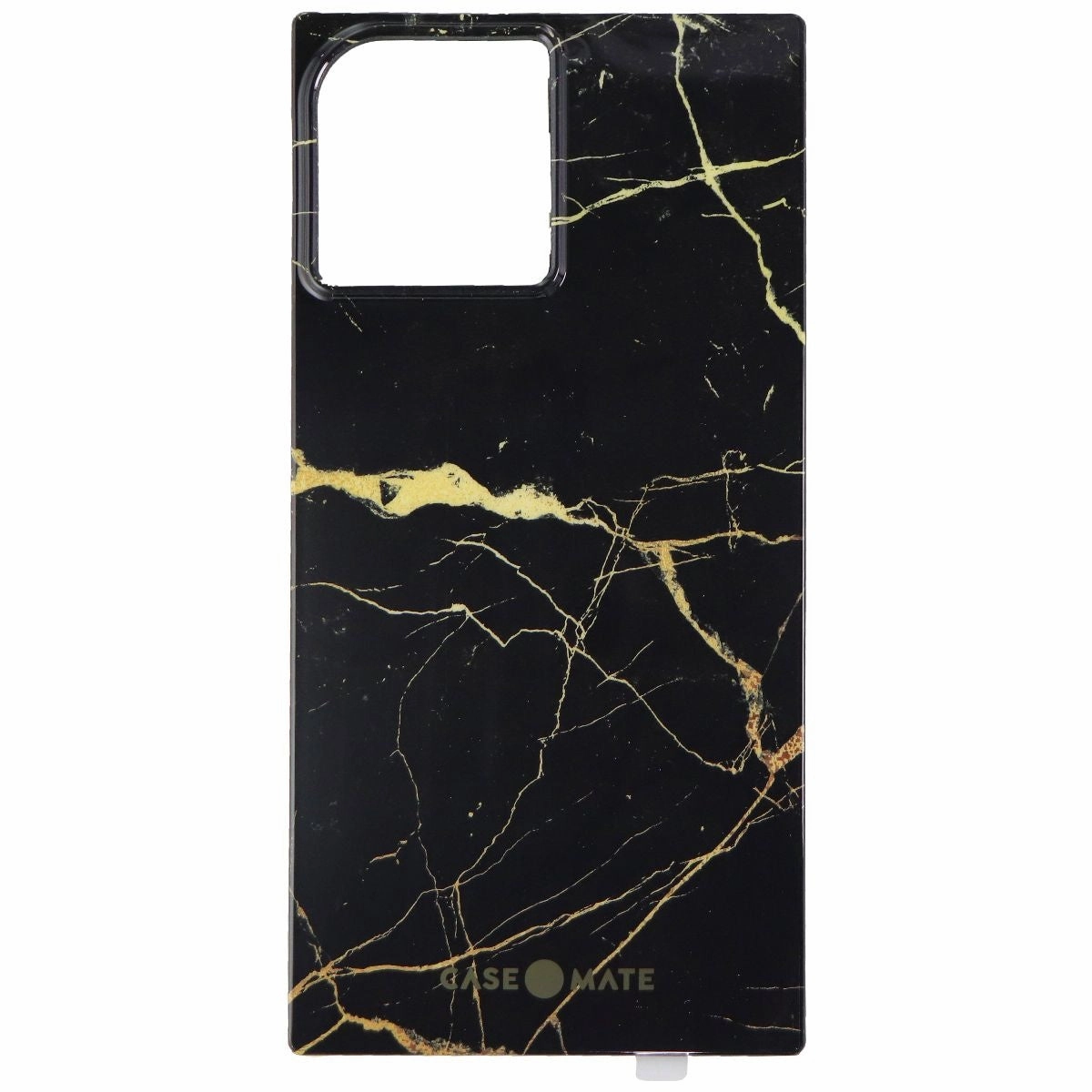 Durable Build Texture Anti Shock Case-Mate BLOX Series Rectangular Case for iPhone 12 Pro Max - Black Gold Marble
