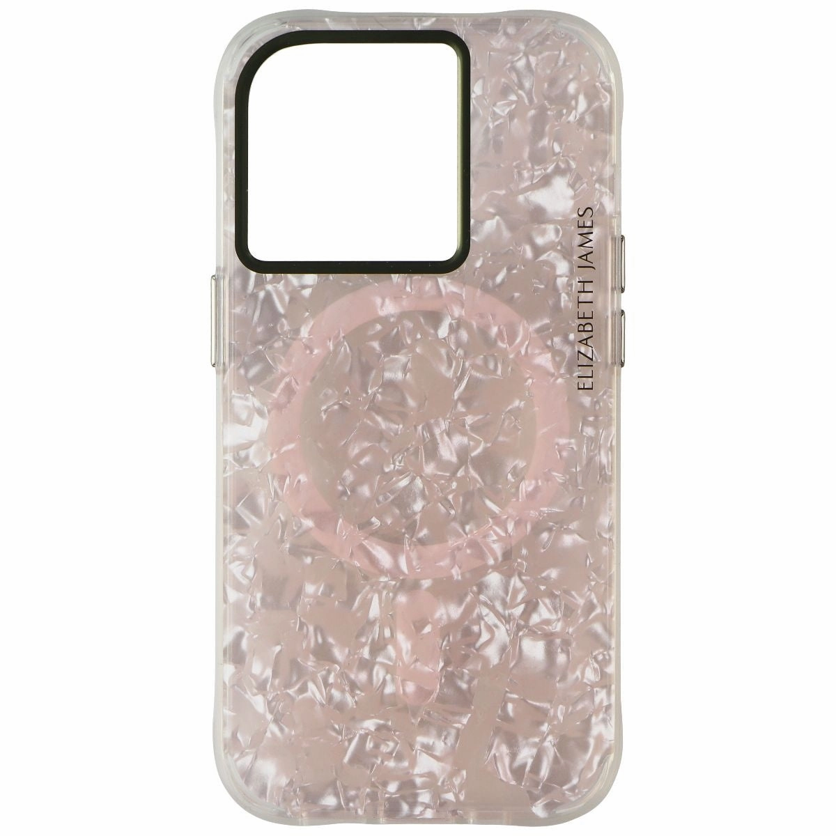 Case-Mate Elizabeth James Case for MagSafe for iPhone 14 Pro - Rose Acetate Soft Look Texture Modern Style