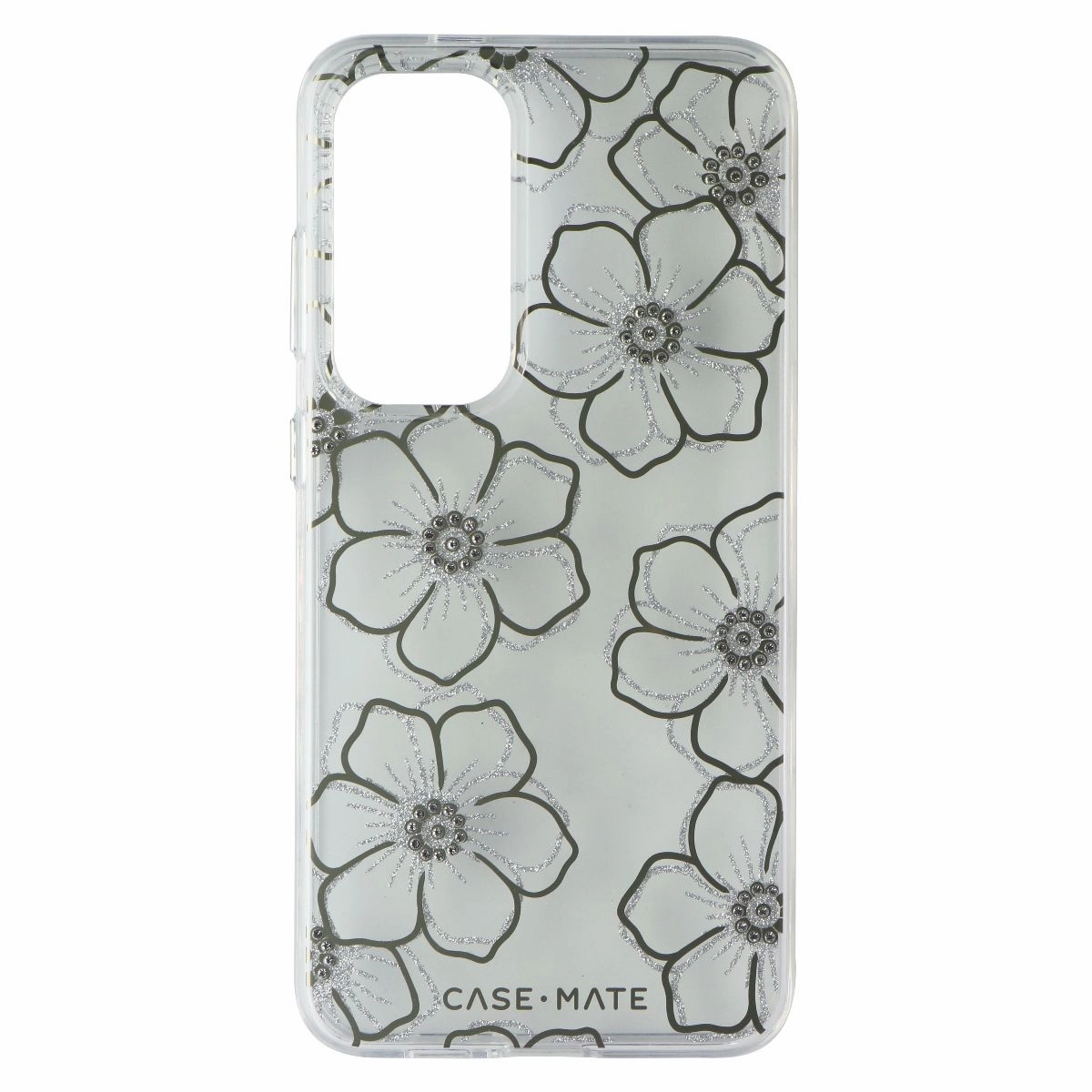 Case-Mate Hard Case for Samsung Galaxy S24 FE - Floral Gems Marble Pattern