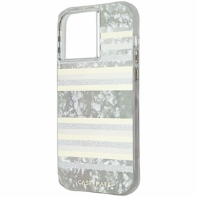 Drop Defense Case-Mate Hardshell Case For Magsafe for iPhone 14 Pro Max - Pearl Stripes