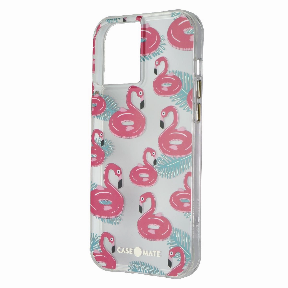 Flexible Build Form Case-Mate Prints Case for iPhone 12 Pro Max - Float On Flamingos