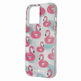 Flexible Build Form Case-Mate Prints Case for iPhone 12 Pro Max - Float On Flamingos
