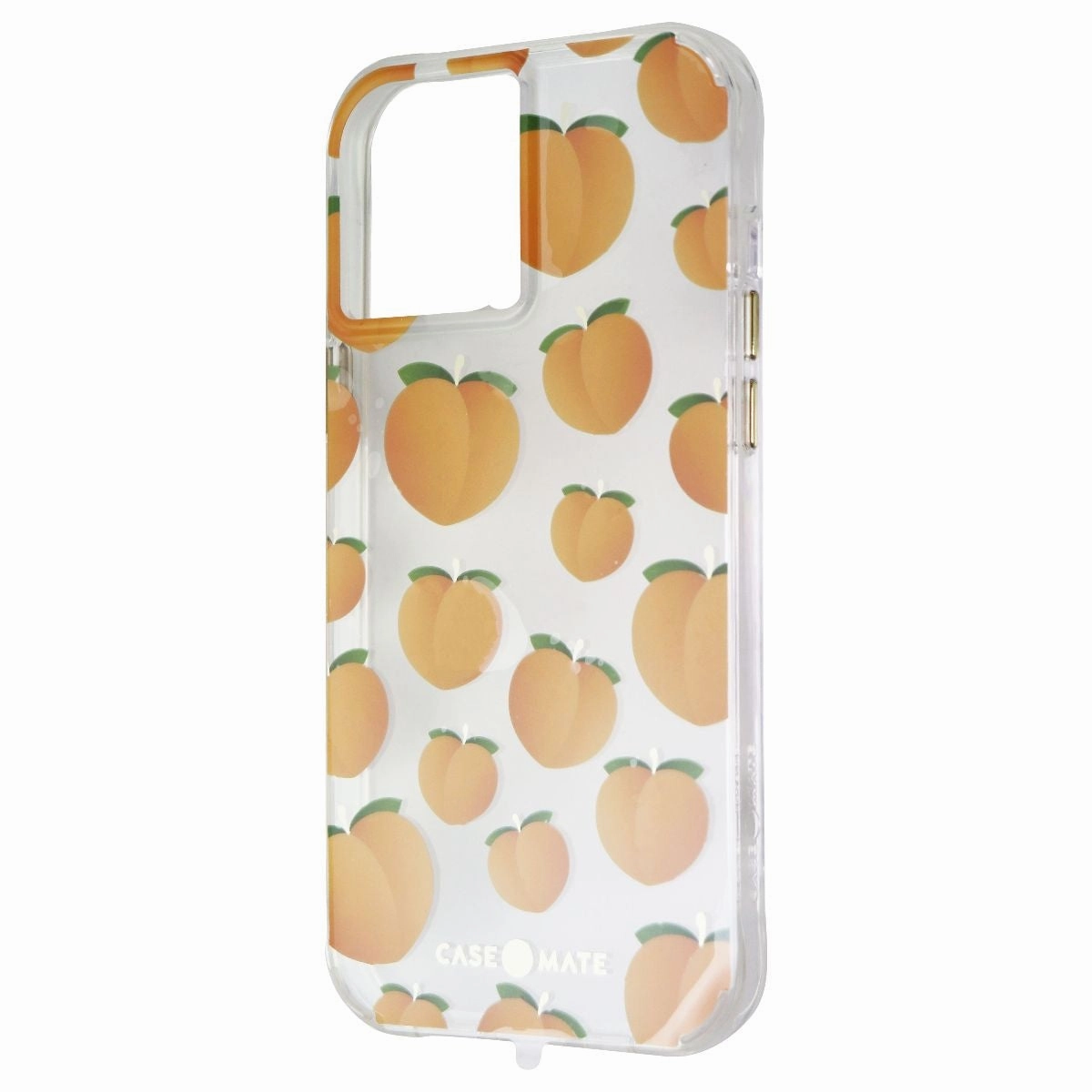 Flexible Design Transparent Edge Case-Mate Prints Series Hardshell Case for iPhone 12 Pro Max - Just Peachy