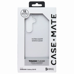 Durable Texture Refined Craftsmanship Case-Mate Tough Clear Series Case for Samsung Galaxy S24 FE - Clear