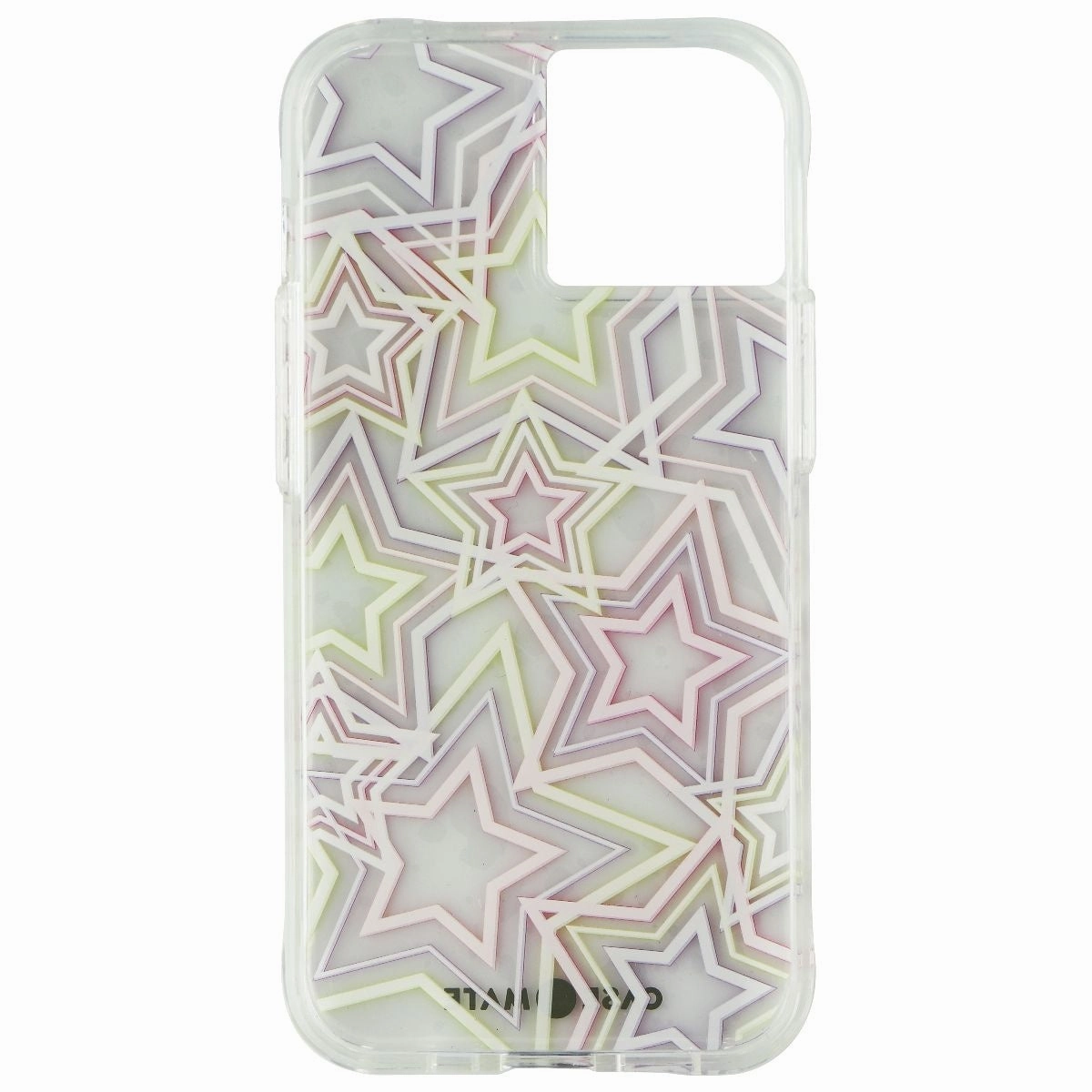 Case-Mate Tough Prints Series Case for Apple iPhone 13 - Neon Stars Smooth Fit Desk Companion