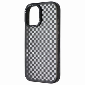 Luxury Coating Rugged Edge CASETiFY Impact Ring Stand Case for MagSafe for Apple iPhone 16 - Checker