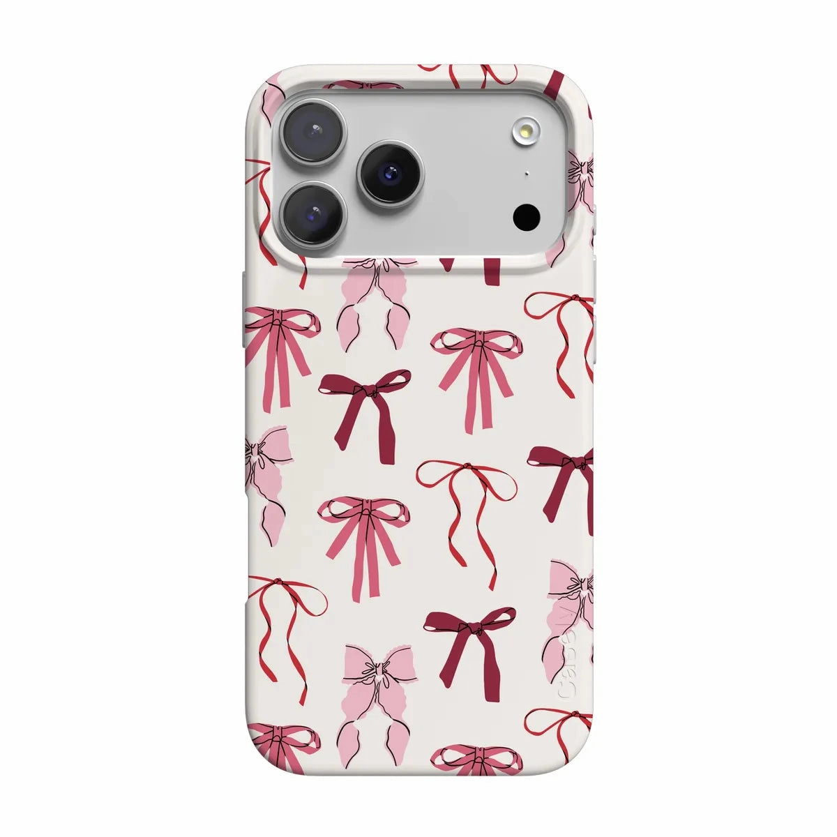 Lover Girlie | Pink Bows iPhone Case Clear View