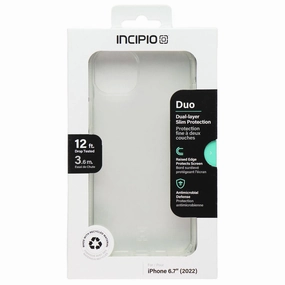 Minimal Detail Texture Incipio Duo Dual-Layer Slim Series Case for Apple iPhone 14 Plus - Clear