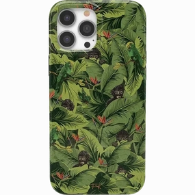 Rugged Finish Sneaky Monkeys | Frida Kahlo Jungle Floral Case