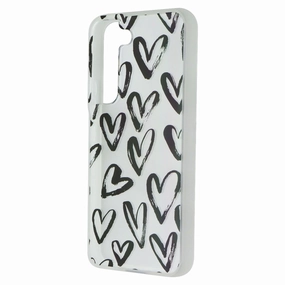 MyBat Pro Mood Series Case for Samsung Galaxy S22 - Black Hearts premium design
