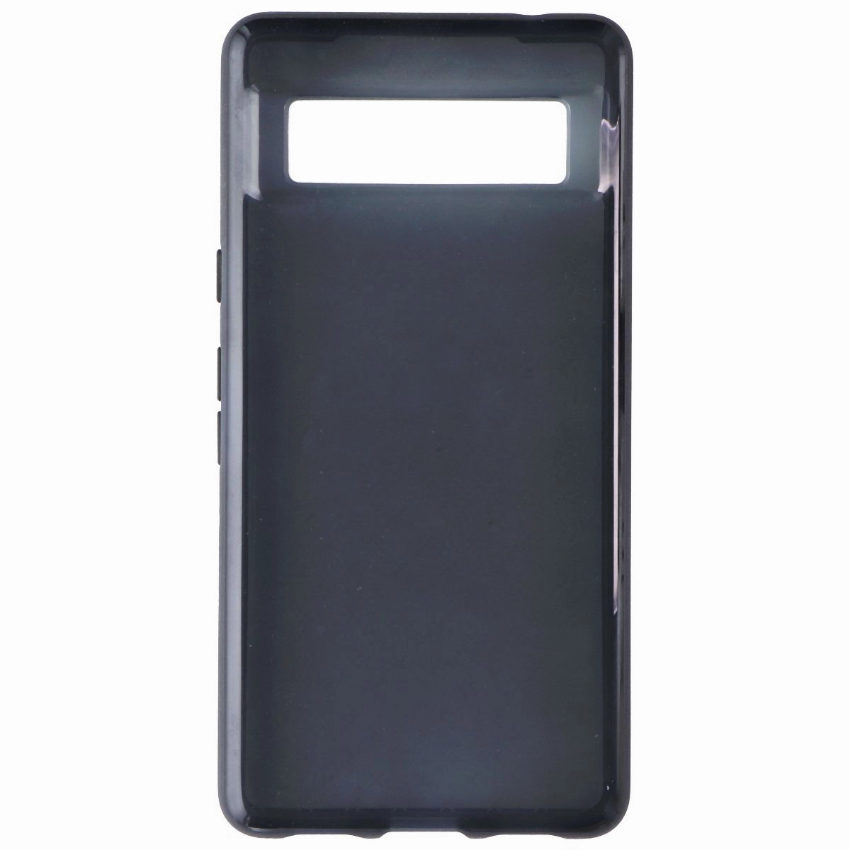 Handy Use Enhanced grip Tech21 FlexShock EvoCheck Series Case for Google Pixel 7a - Black Smoke