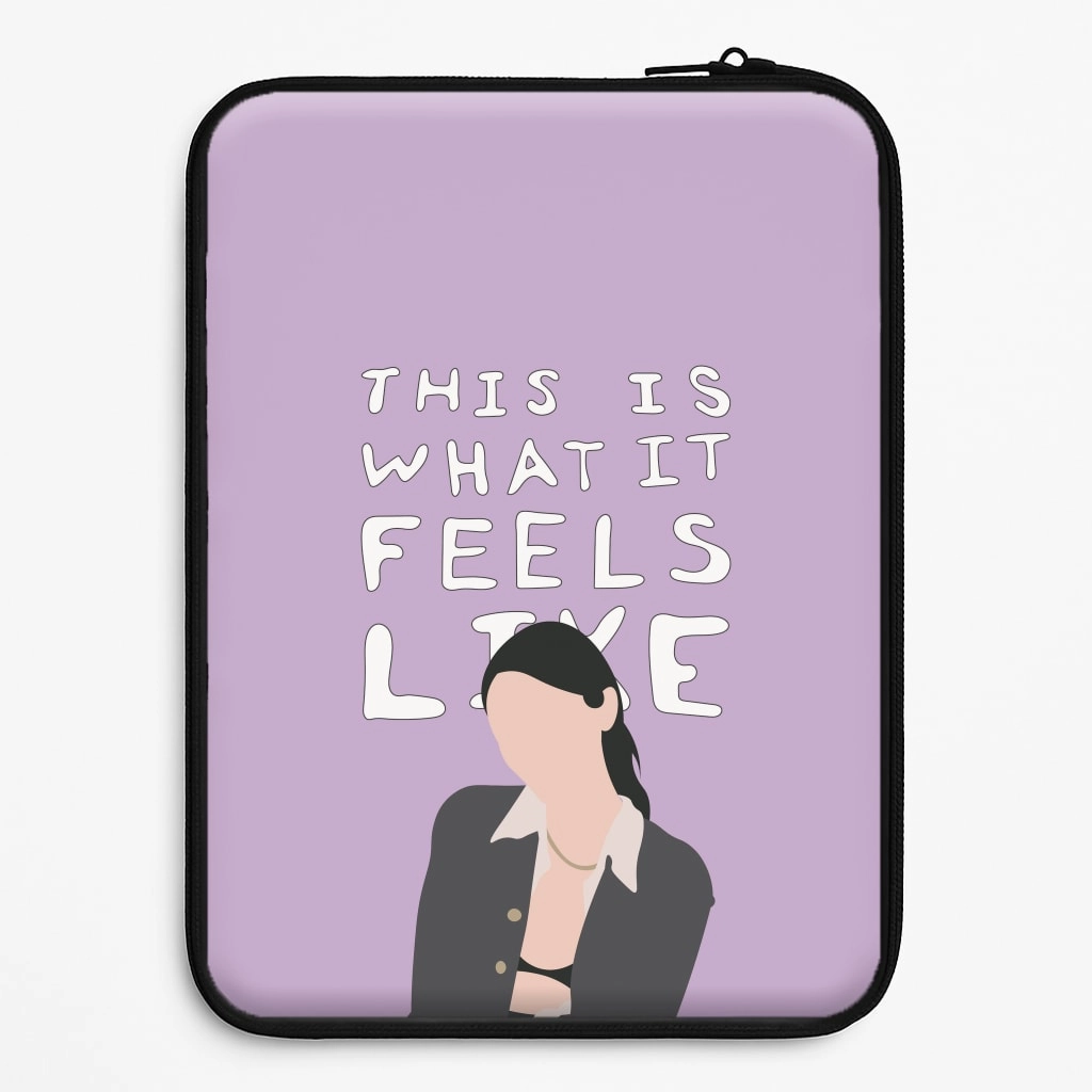 This Is What It Feels Like - Abrams Laptop Sleeve Elegant Texture Layer Luxury Texture Finish