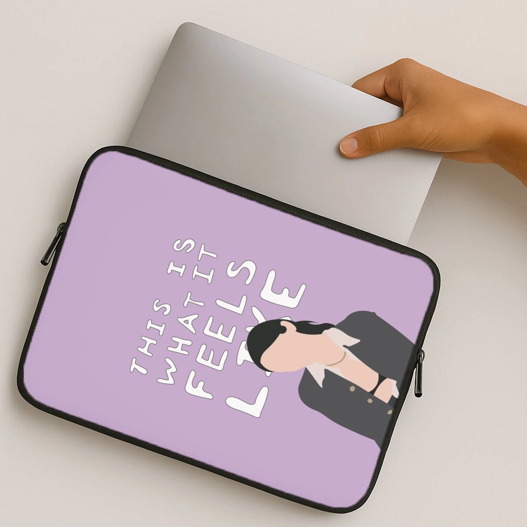 This Is What It Feels Like - Abrams Laptop Sleeve Luxury Finish Texture