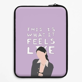 This Is What It Feels Like - Abrams Laptop Sleeve Elegant Texture Layer Luxury Texture Finish