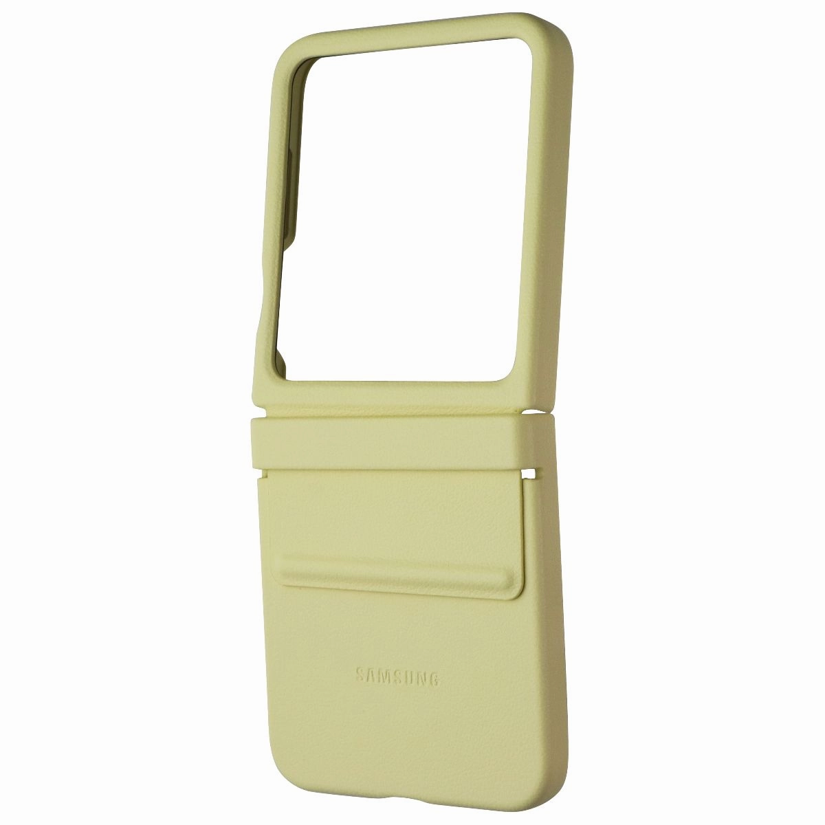 Premium Build soft look Samsung Official Kindsuit Case for Galaxy Z Flip6 - Yellow (EF-VF741PYE)