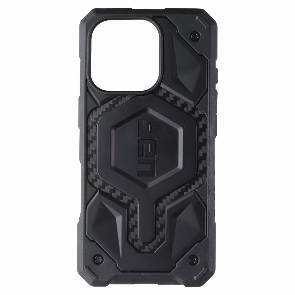 UAG Monarch Pro Case for MagSafe for Apple iPhone 16 Pro - Carbon Fiber Black Polished Edge