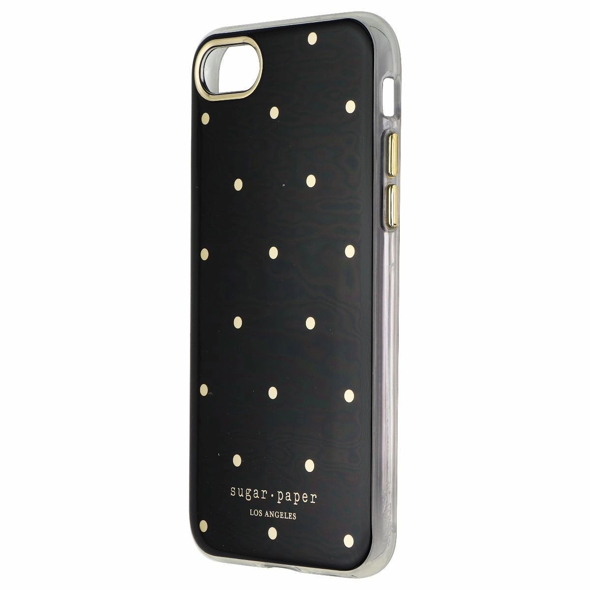 Sugar Paper LA Printed Hard Case for Apple iPhone 7 - Black/Silver/Clear Strong Frame Soft Detail