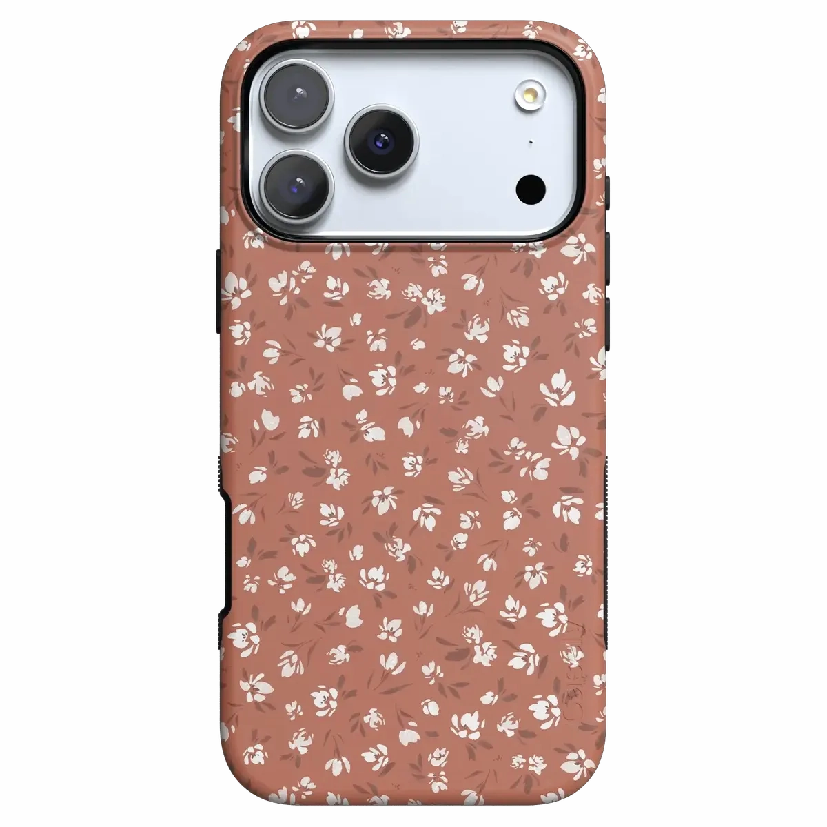 Mocha Meadow | Tiny Flowers Case Hand Friendly Durable Edge Finish