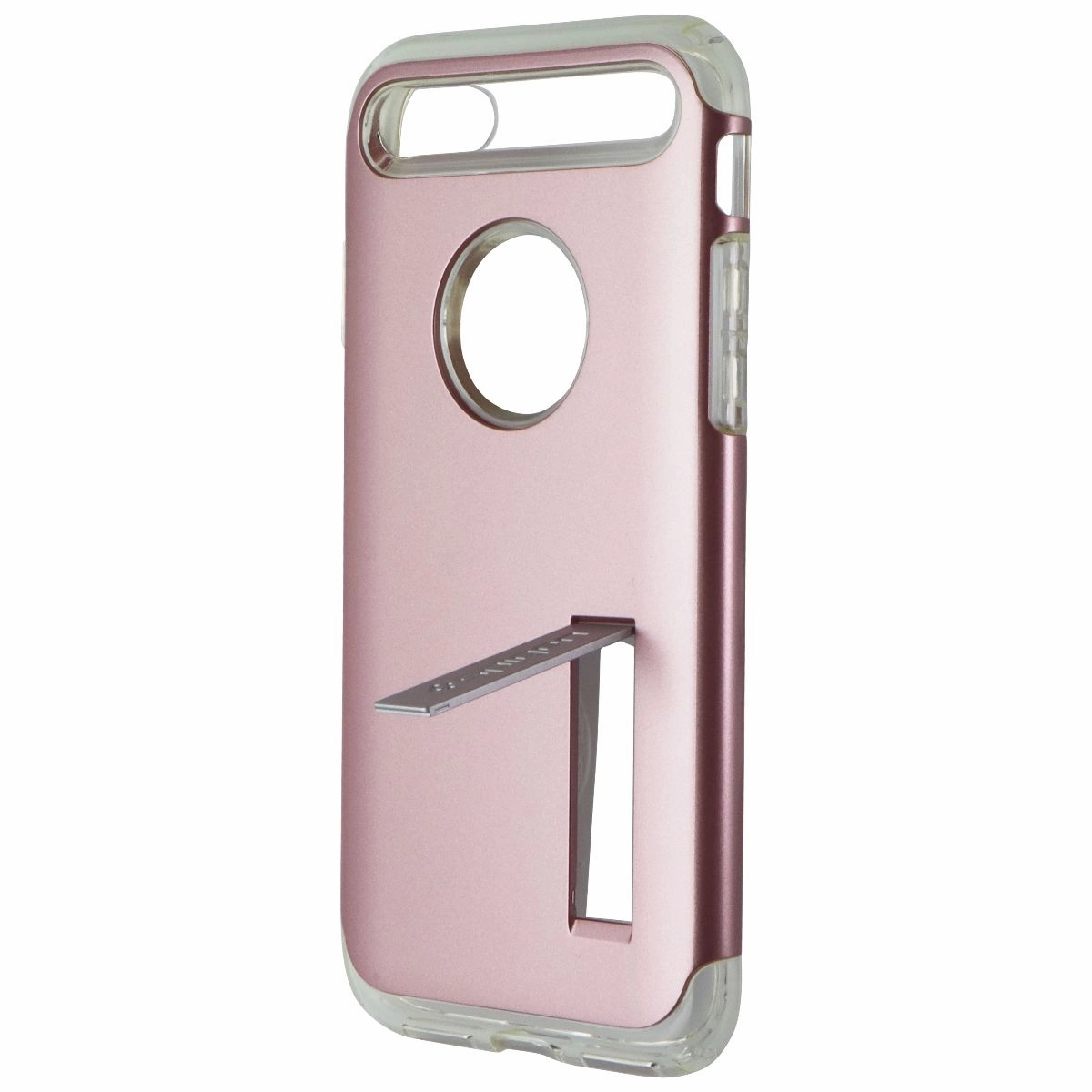 Spigen Slim Armor Dual Layer Case Cover w/ Kickstand iPhone 8 / 7 - Pink / Clear Modern Pattern Style Flexible Edge