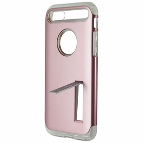 Spigen Slim Armor Dual Layer Case Cover w/ Kickstand iPhone 8 / 7 - Pink / Clear Modern Pattern Style Flexible Edge