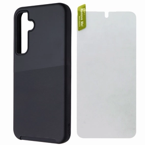 Axessorize PROTech Plus Pack Case/Screen Protector for Samsung Galaxy A35 /Black Durable Texture Layer