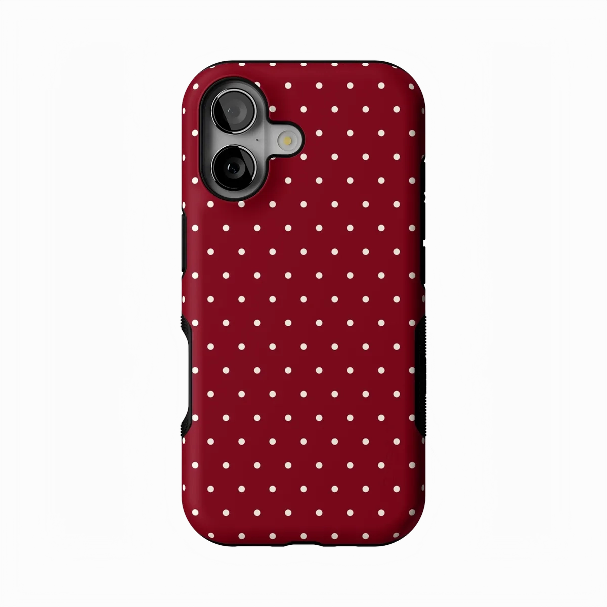 Luxury Feel On the Dot | Maroon Polka Dot Case