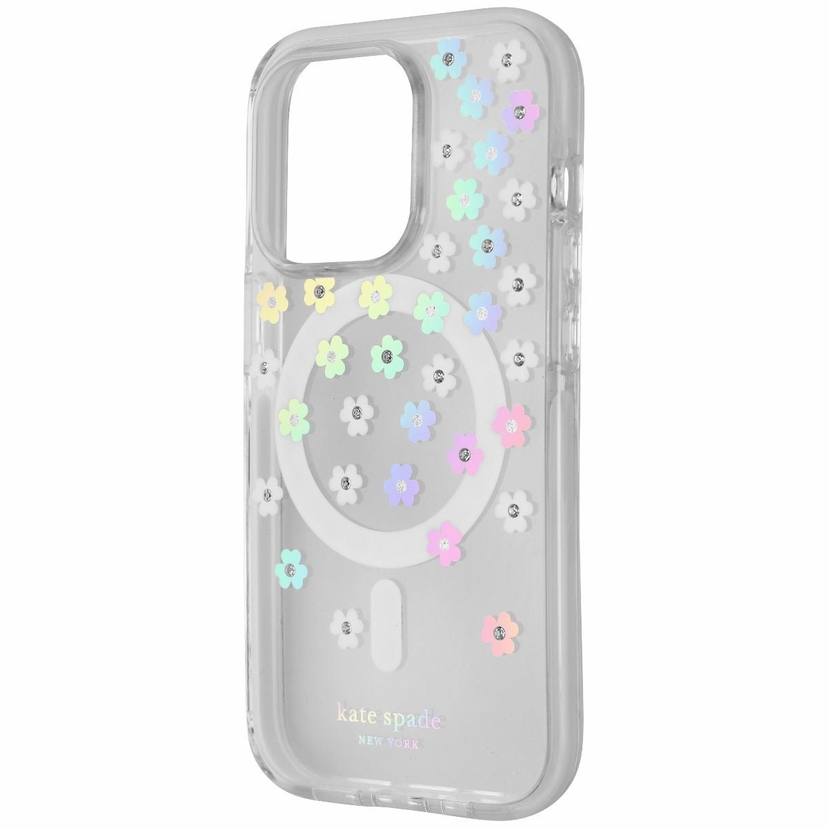Frosted surface Kate Spade Defensive Case for MagSafe for iPhone 14 Pro - Scattered Flowers