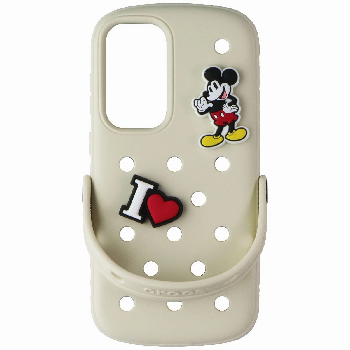 Crocs Case with Jibbitz Charms for Samsung Galaxy S25  (Plus) - Beige everyday elegance