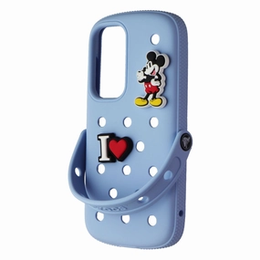 Crocs Case with Jibbitz Charms for Samsung Galaxy S25  (Plus) - Blue Minimal Protection